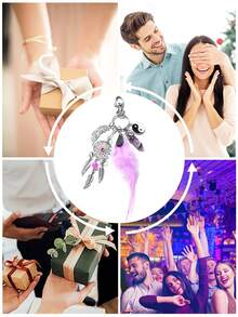 1pc Dream Catcher Keychain For Women,Boho Feather Keychain,Yin Yang Tai Chi Key Chain,Cute Keychain, Boho Bag Charm, Keyrings,Accessories For Backpack,Decorate Your Purse,Mobile Phones,Handbags,Tote, Backpack,Cameras, Car Keys Bag Accessories Lanyards With Id Holder Car Accessories Bag Charms Christmas Gift