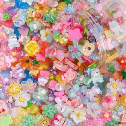 6/10/20pcs Cute Same Color DIY Charms Series Resin Decoration For DIY Crafting Earring Necklace Bracelet Anklet Jewelry Making Keychain Phone Case Hairpin Accessory Making Supplies