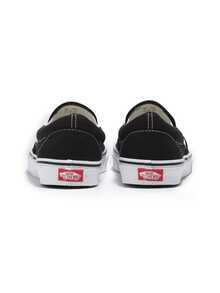 Vans 经典男士低帮运动鞋，格子图案，缓震舒适，透气结构，防滑贴合，适合日常上学、开车、啦啦队、Crossfit等场合，黑色 VN000EYEBLK1 - 黑色 - 查看 4