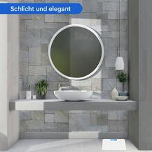 1 قطعة ميزان حمام إلكتروني للنساء ScaleSE، ميزان حمام، الحد الأقصى للوزن 396 رطل/180 كجم، شاشة LED مضيئة، ميزان إلكتروني من الزجاج المقسى، ميزان وزن رقمي للجسم، قياس دقيق، يعمل بالبطاريات (AAA)، البطاريات غير مشمولة، مناسب للمنزل والنادي والخارج، مثالي للاستخدام المنزلي والسكن الجامعي، مناسب لجميع الفصول، هدية عيد الميلاد رائعة - الأبيض + القياسات - مشاهدة 9