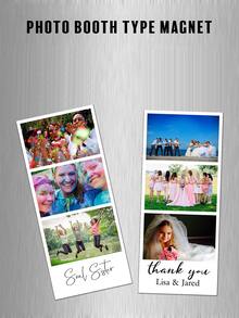 1/3/5 Pcs Custom Photo Fridge Magnets With Personalized Text Printing, Customized Picture Magnets, Decor Gift For Birthdays, Housewarming And Save The Date - Multicolor - View 10
