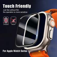 2pcs Soft Screen Protector Film, Compatible With Apple Watch 49mm Ultra 2/1, Anti-Scratch, Soft TPU High-Definition Transparent Bubble-Free Screen Protector, Sensitive Touch, Full Coverage Protection, Ultra-Thin High-Transparency High-Definition Soft Film, Suitable For Apple Watch 45mm/49mm/46mm/42mm/41mm/44mm/40mm/38mm/S10/S9/S8/S7/S6/S5/S4/S3/S2/S1/SE/Ultra 1/2 Series, Essential Screen Protection For Daily, Office, Home Use, Waterproof, Shockproof, Anti-Fall, Anti-Fingerprint - Clear - View 8