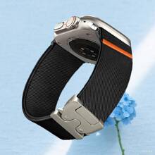 1pc Sport Nylon Stretchy Watch Band Parachute Buckle Compatible With Apple Watch Series11 42mm 46mm For Woman Man,Compatible With Apple Watch 42mm 46mm 45mm 44mm 38mm 40mm 41mm 49mm,Compatible With Apple Watch Series11/10/9 8/7/6/5/4/3/2/1/SE/Ultra2&1