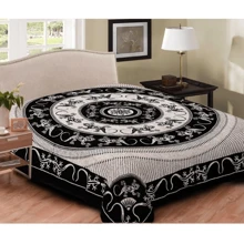 Pareo grande 210 x 240 cm de estampado floral estilo de mandala. Multiuso ideal para playa, piscina, picnic y tapiz para decorar su hogar