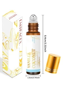 EMBRACEX. 2pcs 10ml Vanilla Coconut Fragrance Oils, Cotton Candy Essential Oils Roller, Women Candle Gifts, Diffuser Gifts, Suitable For Daily Use, Vanilla Coconut Oil, Marshmallow Long-Lasting Diffused Essential Oil Gift Sets