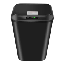 Smart Trash Can 16L Capacity Automatic With Sensor On The Lid For Living Room Kitchen Office - Black - View 3