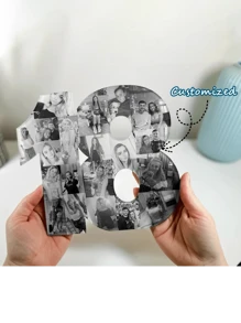 Custom Birthday Age And Photos, Photo Collages, Birthday Gifts, Photo Gifts, Photo Letters, Mother's Day And Father's Day Hot Selling Lovers The Perfect Gift For Good Friends