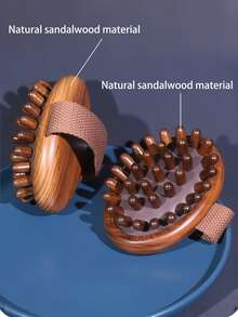 1/2 件高端檀香圆形按摩梳，头部和经络顺滑，身体奇迹，女性情人节礼物生日男朋友女朋友