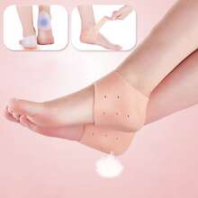 2 Heel Protectors, Gel Silicone Heel Protectors Socks Anti-Cracking Moisturizer Sleeve Heel Pads