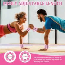 Set di 2 pesi da caviglia regolabili (1 libbra per ogni set). Il peso aumenta l'intensità di allenamento per polsi e caviglie di uomini e donne. Il peso sui polsi aumenta l'intensità di allenamento per yoga, pilates, esercizi aerobici, nuoto e trekking. - Multicolore - Visualizzare 6