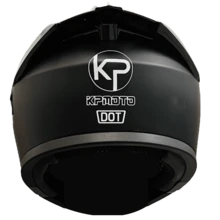 Casco Abatible para Moto con Visor Transparente y Gafas Internas - Negro - Ver 5