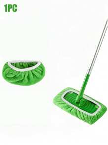 1 Pack/4 Packs/6 Pack, Elastic Band Flat Mop Cloth - Super Absorbent, Washable, Durable, Easy To Clean, Soft, Dust Mop Head Refill - Ideal For Cleaning Supplies And Home Maintenance, Microfiber Mop Pads Are Reusable (This Is A Small Size Mop Cloth, Suitable For Sizes 25.4*11.5 Cm Mop Board, Please Check The Picture And Size Carefully Before Purchasing) , Strong Absorption, Pet Hair Removal