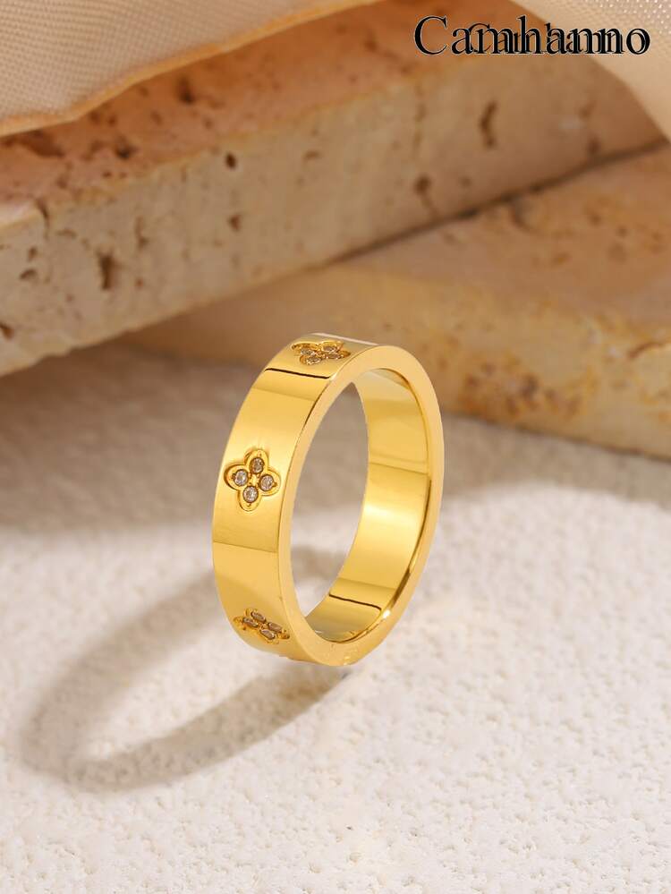 Camhanno 10/1 Pc Exquisite And Gorgeous Stainless Steel Bracelet Ring Set, Durable And Colorfast, Versatile Accessory For Men And Women, Perfect Choice For Birthday And Holiday Gifts - Gold - View 23