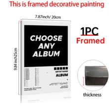 1Pc Custom Album Poster - Canvas Music Wall Art, Album Cover Print, Choose Any Album, Song Tracklist Print, Album Art Poster, No Frame, Room Decor, Custom Poster, Canvas Wall Art, Optional Frame, Multi-Functional, Ornamental, Reusable, Exquisite, Stylish, High-Quality, Colorful, Custom, Personalized, Ideal Gifts For Him, Ideal Gifts For Her, Boyfriend, Dad - No Frame - View 23
