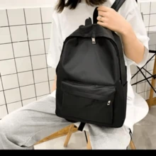 Large Capacity Schoolbag Backpack For Travel And School, Simple Design - White - View 2