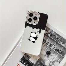 Funda protectora para phone con diseño de oso pintado en una pared y orificios grandes. Compatible con phone 16 Pro, 16, 15 Pro, 14, 14 Fundas para phone 16 Pro, 15 Pro, 14, 14 Plus, 14 Pro, 13, 13 Pro, 12 Pro y 11 Pro. Ideales para cumpleaños y celebraciones. - Blanco - Ver 1