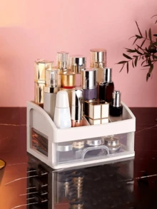 Armário de armazenamento com 3 gavetas, caixa de armazenamento de grande capacidade, caixa de armazenamento com gavetas, adequado para armazenar vários itens, organizador de armazenamento para mulheres, decoração essencial para viagens, feriados e outono, Halloween - Branco - Ver 10