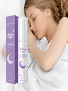 Spray de lavanda para dormir de 60ml/100ml - Spray de fragancia para la habitación para el insomnio, suave y calmante - Portátil, con inyección de aceites esenciales, spray de fragancia para el hogar y los viajes, que promueve el sueño y la calma