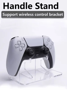 1pc Transparent Acrylic Desktop Holder Stand For P5/P4/Xs Game Controllers, Holiday Gift - Multicolor - View 5