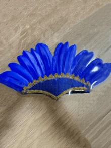 1pc Halloween Feather Headpiece Prop, Performance Accessory Feather Headband, Suitable For Parties, Halloween Gifts, Themed Events And Cosplay Celebrations - Multicolor - View 4