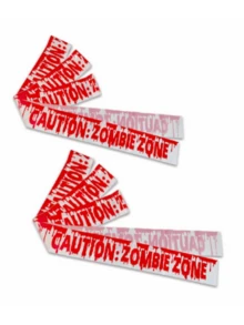 1pc Halloween Party Decoration Caution Tape, Horror Party Decor Supplies Halloween Warning Tape [Reference Image 8] - Multicolor - View 2