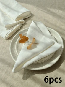 1/6/10/30pcs Linen Napkins Placemats, Farmhouse Style Dining Mats, French Country Decor For Restaurant, Dining Table - Multicolor - View 6