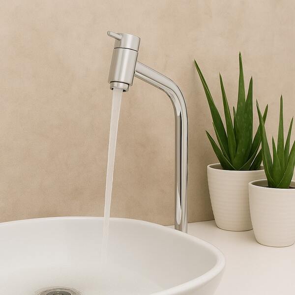 Torneira de Mesa Link Cromada Bica Alta Para Bancada Cozinha Banheiro Lavabo