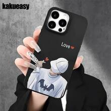 Funda protectora para phone (1 unidad) con diseño de una persona formando un corazón con un sombrero. Compatible con phone 16 Pro, 16, 15 Pro, 14, 14 Plus/14 Pro, 13, 13 Pro, 12 Pro y 11/11 Pro. Regalos para cumpleaños y celebraciones. - Blanco - Ver 7