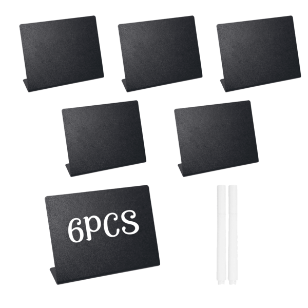 6/12pcs Party Buffet Food Labels, Mini Food Display Chalkboard Signs For Catering Supplies/Party Supplies/Self-Service Display/Food Labeling, Including 2 Liquid Chalk Markers