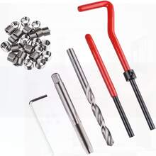 M6 Helicoil Kit For Thread Repair (30PCS), 1mm Thread, Various Colors, High-Quality Material