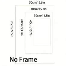 1PC Unframed Red Koi Fish Japanese Art Retro Poster Aesthetic Vintage Minimalist Painting Canvas Print Wall Picture For Dorm,Apartment,Living Room,Bedroom,Home Decoration