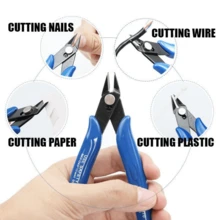 Kit Of 5 Precision Diagonal Flush Cutting Pliers And Stripper - Azul - Ver 7