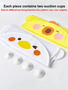 Yellow Duck Storage Net Bag Toy Bag, Children's Shower Toy, Waterproof And Draining Cartoon Dinosaur Bathroom With Suction Cup Hanging Bag(Some Accessories Come In Random Colors Subject To Physical Object), Bath Toys, Baby Toys, Toddler Toys - Multicolor - View 5