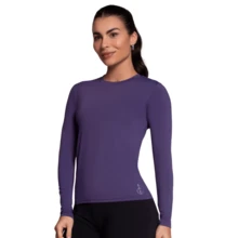 Women's Long Sleeve Shirt UV50+ Sun Protection Selene - Màu tím. - Xem 1