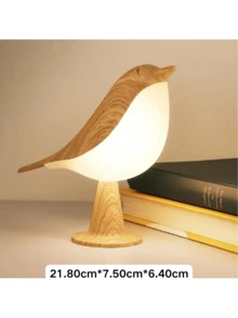 Cirelle Luz nocturna con forma de pájaro controlada por contacto - Luz de mesa LED recargable y regulable con iluminación de 3 colores, perfecta para la decoración del dormitorio y regalos festivos, fuente de luz de escritorio recargable - Albaricoque - Ver 4