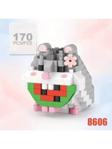 2000+ piezas Nuevo juego de bloques de construcción en miniatura con temática de animales lindos, como cachorros de Corgi, búhos, delfines, conejos, gatos y otros animales, para ensamblar creativamente, adecuado para decoración de ventanas, sala de estar, regalos de Acción de Gracias/cumpleaños, fiestas. Juguete antiestrés - Multicolor - Ver 8