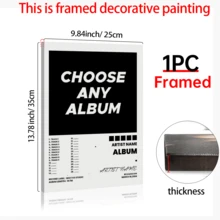 1张定制歌曲海报 - 音乐墙饰，专辑封面印刷品，音乐应用海报，可选择任意歌曲，专辑封面帆布画，无框装饰，精致现代，简约定制，个性化，独一无二，送给男友、女友、爸爸、妈妈、家人、朋友的理想礼物 - No Frame - 查看 18