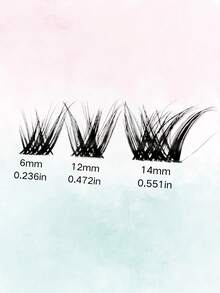 80pcs/Set Fox Eye C-Curl Flared Lengthening Eyelashes, 6-14mm Mixed Size Design, Faux Mink Hair, Natural Soft Tapered Lashes, Suitable For Party, Stage, Daily, Date Makeup, Beginner Friendly, Great Gift For Easter, Mother's Day