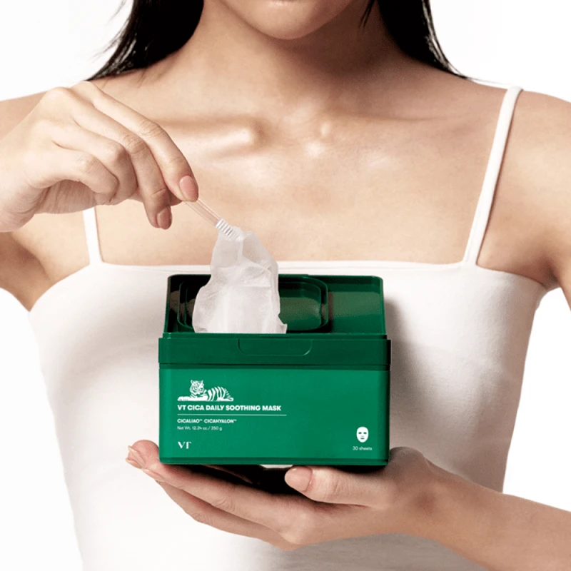 VT Cica Daily Soothing Mask - Box Of 30 Soothing Masks - Cleansing Mask - View 1