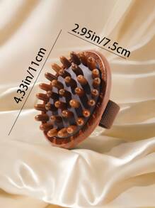 1/2 件高端檀香圆形按摩梳，头部和经络顺滑，身体奇迹，女性情人节礼物生日男朋友女朋友