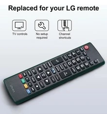 2 Piezas Control Remoto Universal Compatible con LG Smart TV – Universal y Práctico - Negro - Ver 6