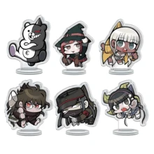 V3 动漫亚克力支架 1 个 10 厘米 Makoto Naegi/Kyoko Kirigiri/Sayaka Maizono 角色盘，精致的桌面装饰饰品，理想的万圣节礼物和节日选择 - 彩色 - 查看 2