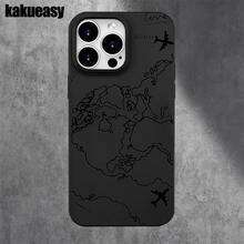 Funda protectora para phone (1 unidad) con diseño de línea negra y orificios grandes. Compatible con phone 16 Pro, 16, 15 Pro, 14, 14 Plus/14 Pro, 13, 13 Pro, 12 Pro y 11/11 Pro. Regalos para cumpleaños y celebraciones. - Blanco - Ver 3