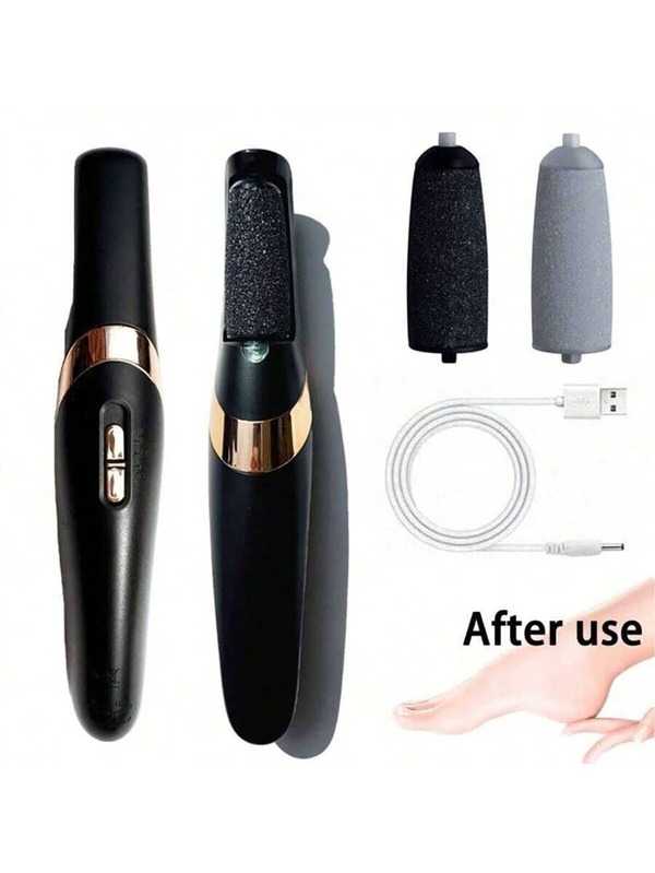 300mAh Batterie Elektrischer Fußschleifer, Fußpeeling, Professionelles Fußpflege-Set, geeignet für abgestorbene Haut, Hornhaut, trockene Haut Fußpflegewerkzeuge, verwendet für Fußtherapie, Zuhause und Outdoor, perfektes Geschenk für Ehefrau, Ehemann und weibliche Freunde