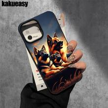 Funda protectora para phone con diseño de tres cachorros y orificios grandes. Compatible con phone 16 Pro, 16, 15 Pro, 14, 14 Plus/14 Pro, 13, 13 Pro, 12 Pro y 11/11 Pro. Ideal para cumpleaños y celebraciones. - Negro - Ver 7