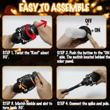 4 Pieces Solar Powered Skull Stake Lights Purple Flame Weatherproof Waterproof Spooky Halloween Pathway Lights Creepy Atmosphere Garden Yard Party Holiday Decor - Purple - View 3
