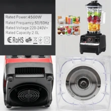 Licuadora de cocina de 2 l para batidos, antiderrames, color negro - Negro - Ver 7