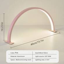 مصباح أظافر LED قطعة واحدة، طاولة LED بطول 40 سم، نصف هلالي للمكتب، مع شريط لاصق ثابت، قابس USB، مصباح أظافر لإضاءة الطرافة المكتبية والتطريز والجمال في صالون التجميل