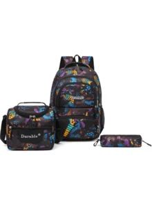 返校季时尚简约可爱大容量旅行背包三件套 - A - 查看 14