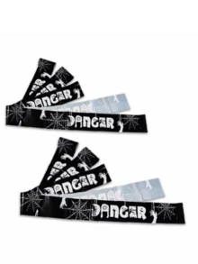 1pc Halloween Party Decoration Caution Tape, Horror Party Decor Supplies Halloween Warning Tape [Reference Image 8] - Multicolor - View 7